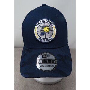 New Era Indiana Pacers NBA Hat Cap Basketball Tipoff Series S-M Blue Camo NEW